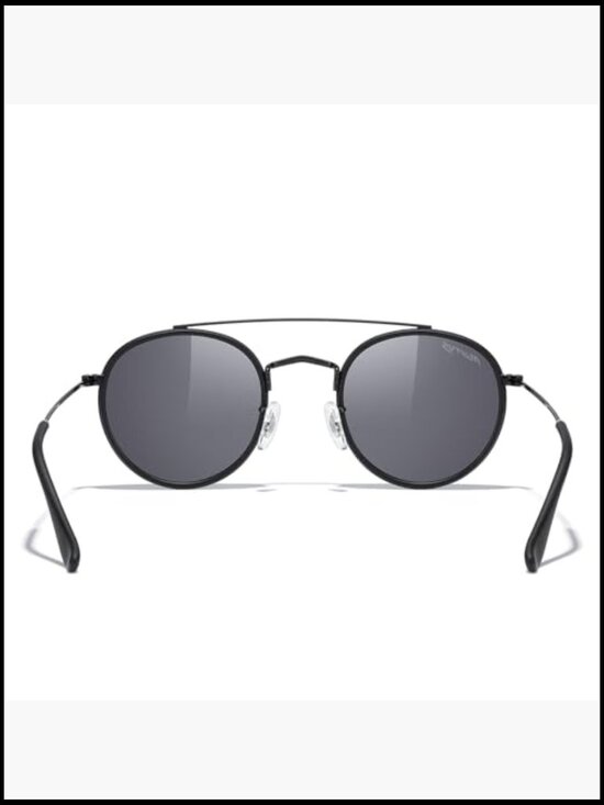 Retro Round Polarized Sunglasses with Microfiber Cloth Case main image 7